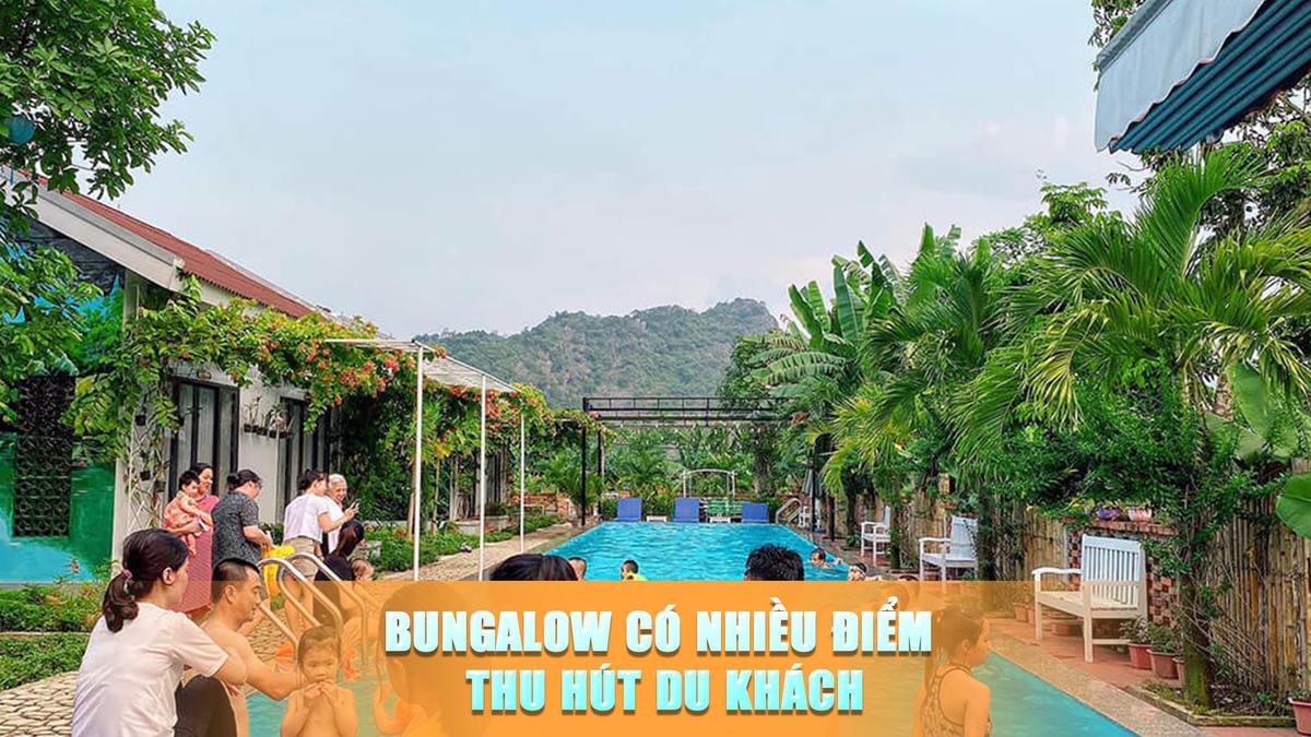Bungalow có nhiều điểm thu hút khách du lịch